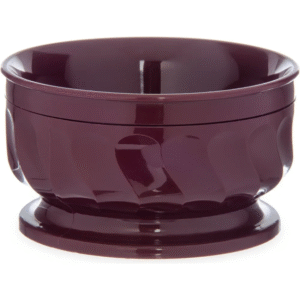 Turnbury Insulated Pedestal Base Bowl, 9 oz Cranberry - Case of 48