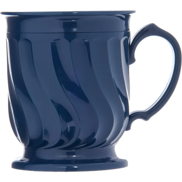 Turnbury Insulated Pedestal Base Mug, 8 oz  Dark Blue - Case of 48