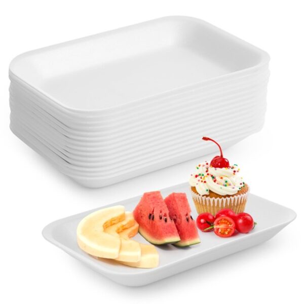 Foam Tray White 8.63 x 6.05" - Case of 400