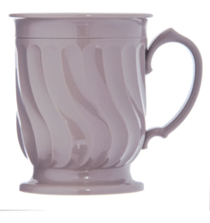Turnbury Insulated Pedestal Base Mug, 8 oz Latte - Case of 48