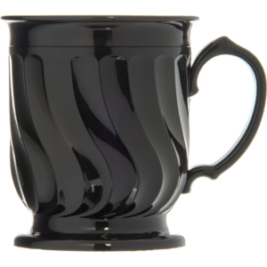 Turnbury Insulated Pedestal Base Mug, 8 oz Onyx - Case of 48