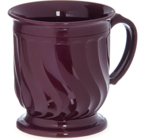 Turnbury Insulated Pedestal Base Mug, 8 oz Cranberry - Case of 48