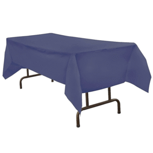 Table Cover Paper/Plastic 54” x 108” Blue - Case of 20