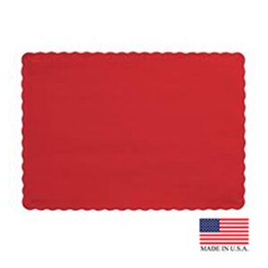 Placemat Paper 10" x 14" Red - Case of 1000