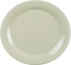 Yanco Narrow Rim Round Plate, 9" Diameter Melamine White -  Case of 24