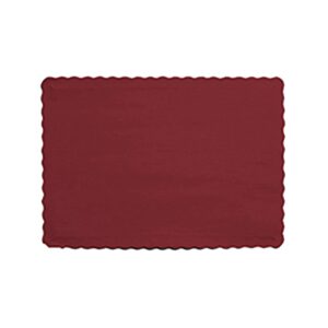 Placemat Paper 10" x 14" Burgundy - Case of 1000