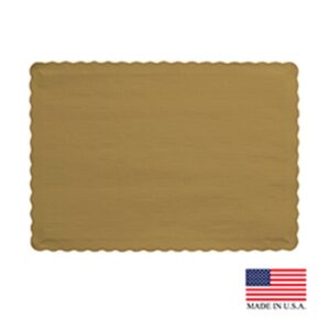 Placemat 9.5" x 13.5" Gold - Case of 1000