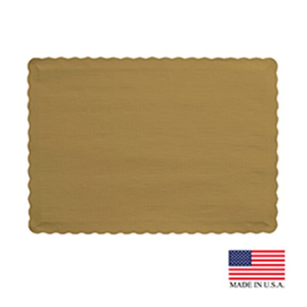Placemat 9.5" x 13.5" Gold - Case of 1000
