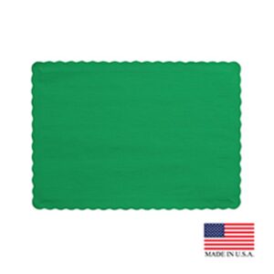 Placemat Paper 10" x 14" Green - Case of 1000