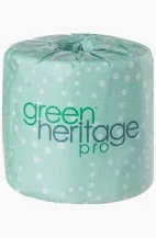 Toilet Tissue Paper Roll Green Heritage 2 Ply - Case of 96
