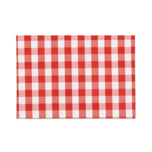 Placemat Paper 9.5" x 13.5" Red Gingham - Case of 100