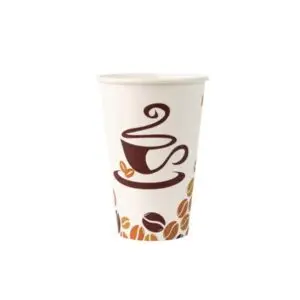 Paper Hot Cups Coffee Print 16 oz - Case of 720