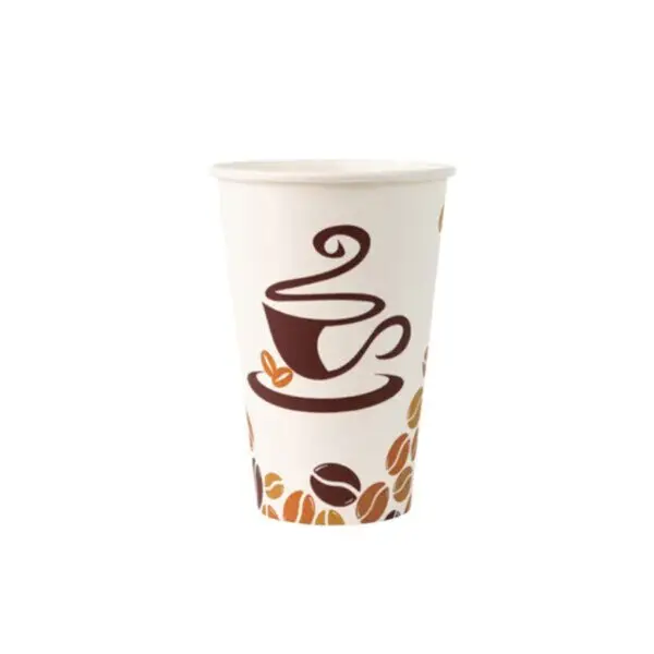 Paper Hot Cups Coffee Print 16 oz - Case of 720