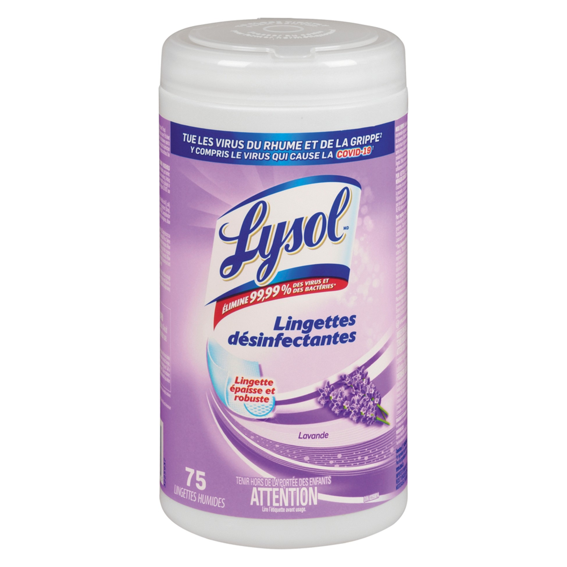 Lysol Disinfecting Wipes Lavender 75 Ct - Case of 6 1 Lysol Disinfecting Wipes Lavender 75 Ct - Case of 6
