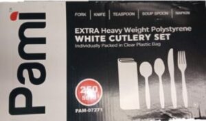 PAMI Cutlery Kits 5 Pc Extra Heavy - Case of 250