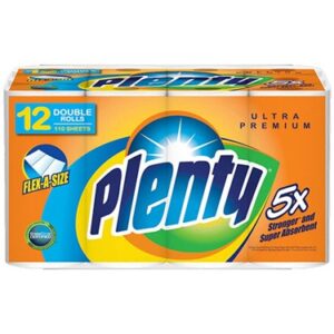 Plenty Paper Towel Rolls - Case of 12