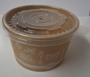 Pami Kraft Soup Container 8 oz with Clear lids Combo - 250 Sets