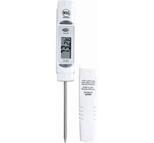 White Digital Pocket Thermometer - Each