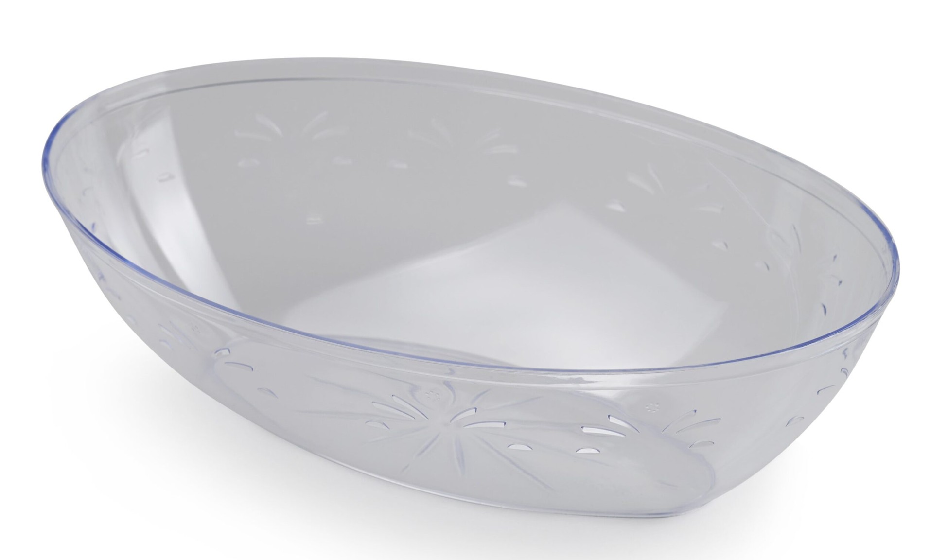Oval Salad Bowl Clear 1/2 Gallon - Case of 50 1 Oval Salad Bowl Clear 1/2 Gallon - Case of 50